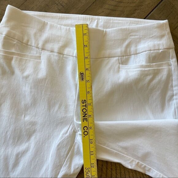 Christopher & Banks Signature Slimming White‎ Pull On Capris - Size 8 - Picture 7 of 9